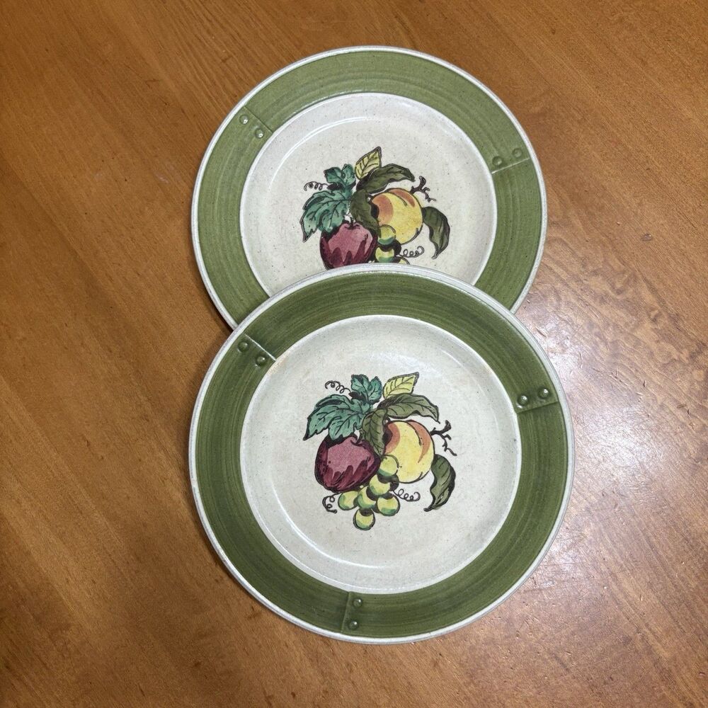 70s Metlox Poppytrail Vernon Provincial Fruit Salad‎ Plates Set Of 2